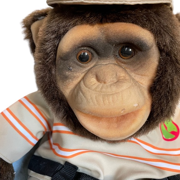 Chimp Puppet Ghostbuster Themed Biobuster Costumed Plush Monkey Velcro Realistic - Picture 7 of 16